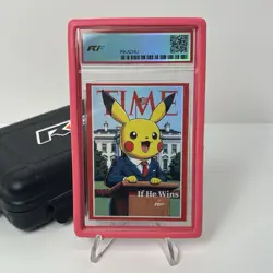 RF Limited Edition Art Card Custom Pikachu President Pokemon Holo /4 Time - Image 1