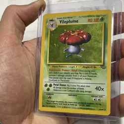 1999 Jungle Vileplume 15/64 Unlimited Holo Rare Card WOTC Pokemon TCG MP/LP Vtg - Image 2