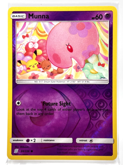 Munna 88/236 Reverse Holo Pokemon Card 2019 Unified Minds LP - Image 1