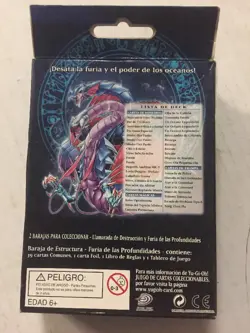 SPANISH Yugioh Fury From The Deep Theme Deck For Card Game CCG TCG - Image 2
