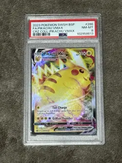 Pikachu VMAX SWSH286 SWSH: Sword & Shield Promo Cards Holo Pokemon Card PSA 8 - Image 1