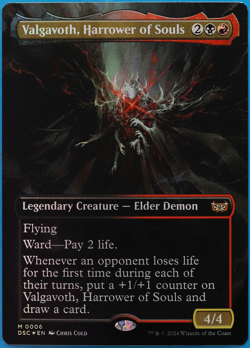 Valgavoth, Harrower of Souls (Borderless) FOIL Duskmourn Commander MINT (503725) - Image 1