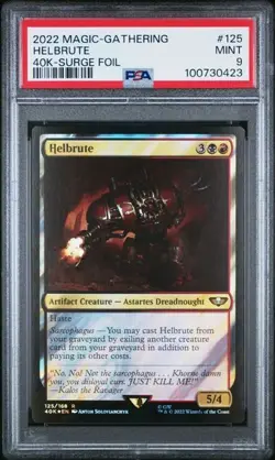 Helbrute - Surge Foil MTG Warhammer 40,000 Commander #125 PSA 9 Mint *gb - Image 1