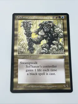 Sol’kanar The Swamp King Legends Mtg Magic The Gathering LP Excellent - Image 4