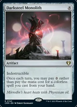 [1x] Darksteel Monolith Near Mint, English Commander Masters MTG Magic - Image 1