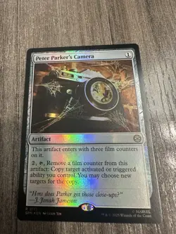 Peter Parkers Camera 0280 (Extended Art) Foil Marvels Spider-Man NM LC1 - Image 1