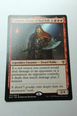 MTG Torbran Thane of Red Fell x1- -Throne of Eldraine-Lightly Played - Image 1