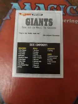 Magic The Gathering MTG Deckmaster Box WOC6550 1995 EMPTY BOX Inquest Giants - Image 2