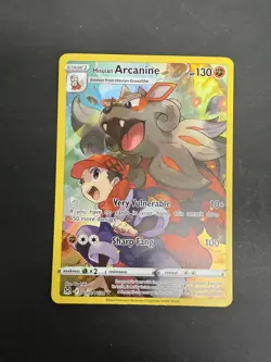 Pokemon TCG Hisuian Arcanine TG08/TG30 Lost Origin Trainer Gallery Holo LP - Image 1