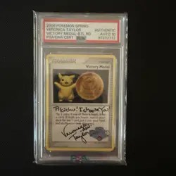 Pokemon Pikachu Victory Medal 2008 Battle Road Spring Promo Holo PSA 10 PSA/DNA - Image 1
