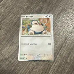 Pokemon TCG Snorlax SVP 122 Black Star Promo Cosmo Holo Rare - Near Mint - Image 1