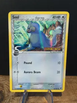 Pokemon TCG Seel 62/101 Ex Dragon Frontiers Reverse Holo Rare Stamped LP - Image 1