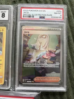 Pokemon Graded Lot Gold Star Greninja PSA 7, Jacq SIR PSA 8, WCC 8 Tapu Koko - Image 3