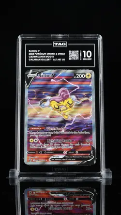 2023 Pokemon TCG Raikou v GG41/GG70 SWSH Crown Zenith - TAG 10 - Image 1