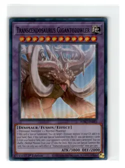 Yu-Gi-Oh! Transcendosaurus Gigantozowler Common WISU-EN003 Lightly Played 1st - Image 1