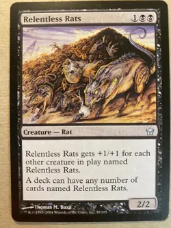 MTG 1x Relentless Rats Fifth Dawn Modern Magic the Gathering Card x1 NM - Image 1