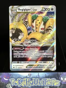 Pokemon Card Regigigas VSTAR 114/159 Crown Zenith Half Art Rare Near Mint - Image 1