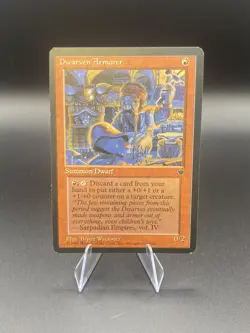 MTG Magic the Gathering Card Dwarven Armorer Fallen Empires - Image 1
