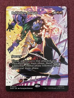 Relentless Assault #25 FULL ART NM/M MTG Spiderman Magic Card Marvel - Image 1