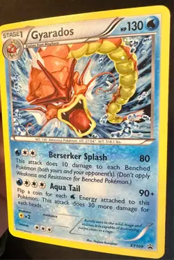 Gyarados XY109 2016 Black Star Promo Pokemon Card Holo Rare Shiny - Vlp - Image 2