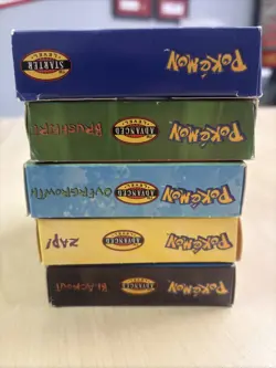 LOT OF POKEMON TCG THEME DECK BOXES - BLACKOUT,ZAP,OVERGROWTH,BRUSHFIRE-NO CARDS - Image 5