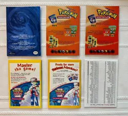 Vintage 5 Pokemon TCG Rule Books Versions 1, 2, 3, & Advanced 2,3 & Card List - Image 2