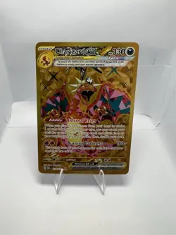 Pokemon Card TCG Charizard Ex 228/197 Obsidian Flames Holo Hyper Rare Gold NM - Image 1