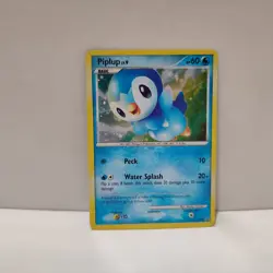 Pokemon TCG Piplup DP03 Holo Promo Card Official Lightly Played - Image 1