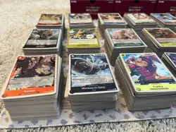 One Piece TCG x2100 Holo Cards BULK LOT NM ENGLISH OP05-OP12 + EB02, 2100 count - Image 2