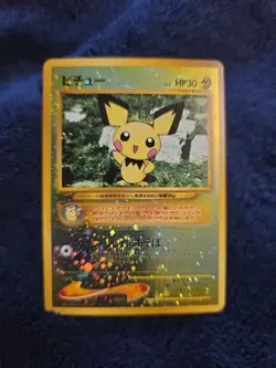 Pokemon TCG Neo Premium File 2 Pichu No.172 Promo Reverse Holo Card NM Condition - Image 1