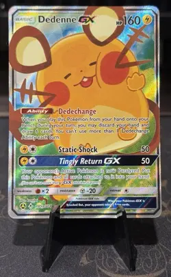 Pokemon TCG Dedenne GX 195a/214 Alternate Art Promos Holo Collectible Card - Image 1