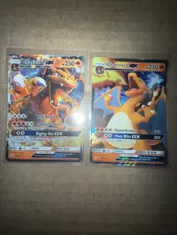 Pokemon 4 Card Charizard GX & Mewtwo GX Bundle Lot - NM TCG - Image 2
