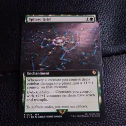 Sphere Grid Bordless Mtg Nm Regular Commander Final Fantasy Magic the Gathering - Image 1