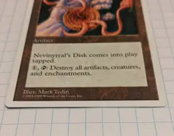 MTG Nevinyrral's Disk LP Rare Anthologies 1 ATH - Image 3