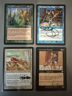 4x MtG Signed Lot - Urza’s/ Mercadian Masques / Nemesis Free Shipping - Image 1