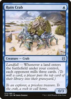 Ruin Crab 1x MtG Zendikar Rising SP/NM - Image 1