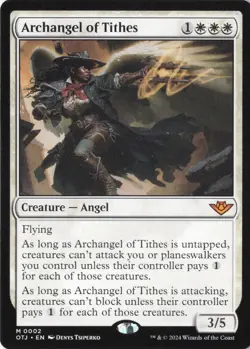 Archangel of Tithes M Outlaws of Thunder Junction 2 NM - Image 1