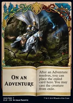 MRM Russian Jeton-Token On an Adventure MTG Magic ELD - Image 1