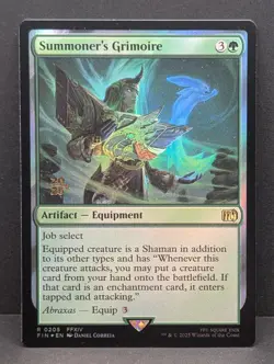 Summoner's Grimoire Prerelease Foil Promo MTG Final Fantasy FFXIV Magic NM - Image 1