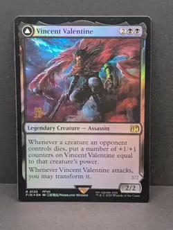 Vincent Valentine Prerelease FOIL FFVII Final Fantasy 7 MTG Magic Gathering NM - Image 1