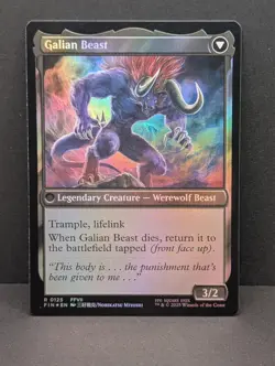 Vincent Valentine Prerelease FOIL FFVII Final Fantasy 7 MTG Magic Gathering NM - Image 2