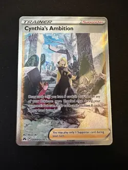 Pokemon TCG Cynthia's Ambition GG60/GG70 Crown Zenith: Galarian Gallery NM - Image 1