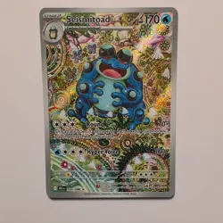 Seismitoad IR Pokemon Black Bolt 105/086 English Illustration Rare NM Near Mint - Image 1