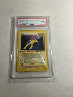 Pokemon 2001 Neo Revelation RAIKOU 1st Edition #22 PSA 10 Gem Mint RARE - Image 1