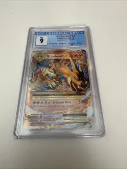 2016 Pokemon M Charizard EX Holo CGC 9 Evolutions Old Label W/Subtitles - Image 1