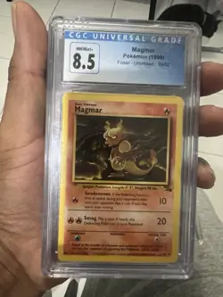 1999 Pokemon Fossil Magmar #39/62 CGC 8.5 NM/MINT+ - Image 1