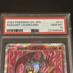 2022 POKEMON GO JPN #011 RADIANT CHARIZARD PSA 10 - Image 2
