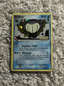 Wailmer Reverse Stamp Pokemon 2006 EX Legend Maker German 69 Holo Bleed Swirl LP - Image 1