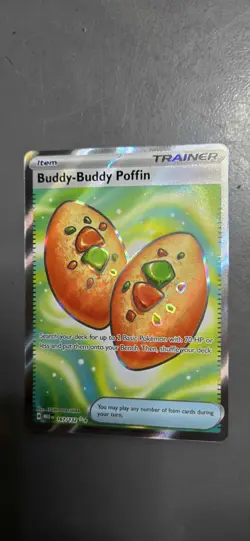 Buddy-Buddy Poffin - 167/132 Mega Evolution - Full Art Secret Rare Pokemon - NM - Image 1