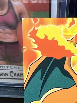 Pokemon Topps Charizard #E6 The First Movie (Blue Logo) - Image 2